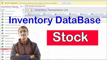 Create inventory database with the help of template in Microsoft Access in Hindi and English