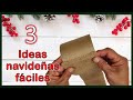 3 IDEAS NAVIDEÑAS FÁCILES Y ECONÓMICAS // Navidad 2021 // Artesanato de Natal fácil e barato