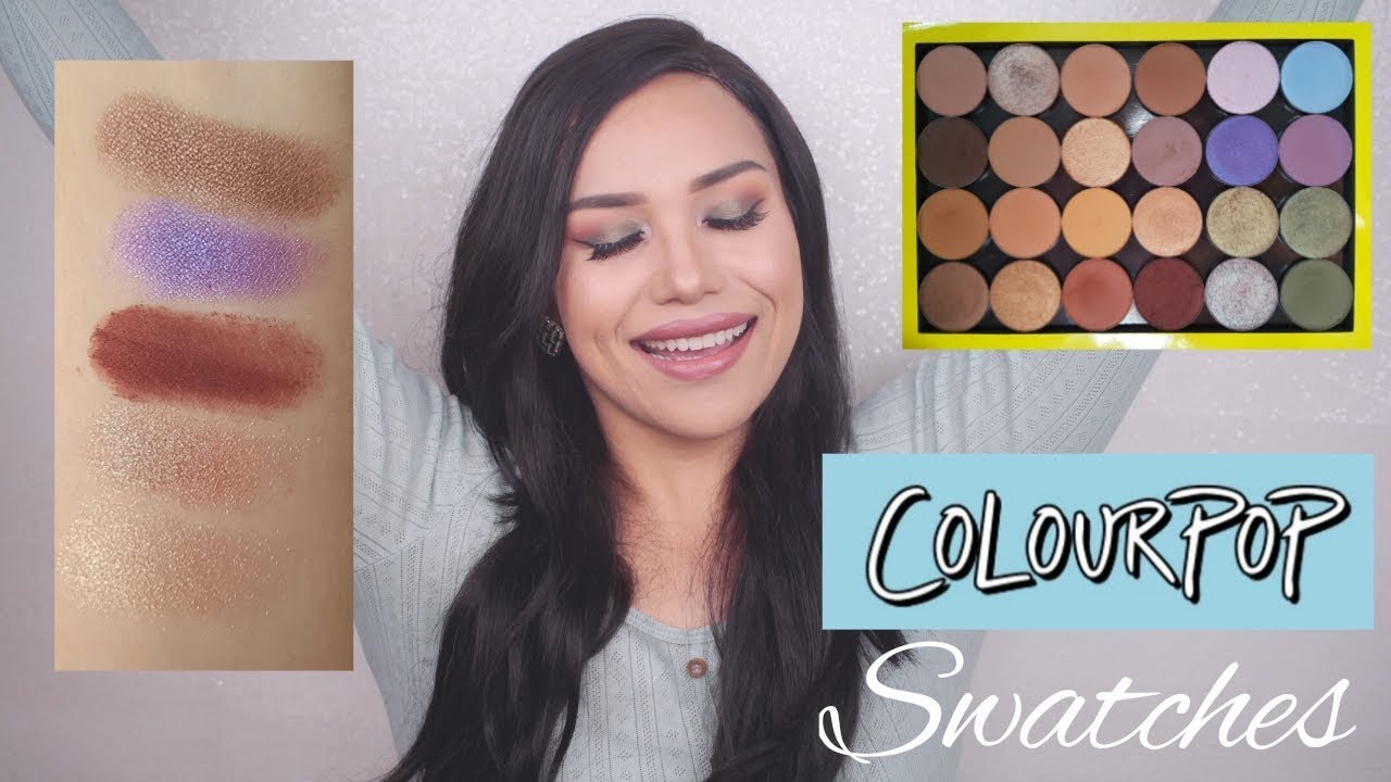 COLOURPOP EYESHADOW SWATCHES (24 SHADOWS)