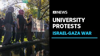 Pro-Palestinian supporters camping at Australian universities | ABC News by ABC News (Australia) 7,995 views 12 hours ago 2 minutes, 36 seconds