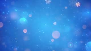 Falling snow bokeh blue winter screensaver❄️snowflake aesthetic background wallpaper loop