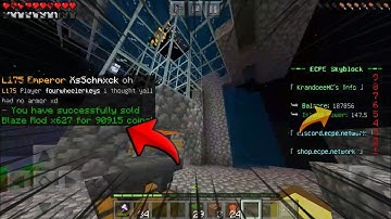 How to make money as a starter|ECPE SKYBLOCK|