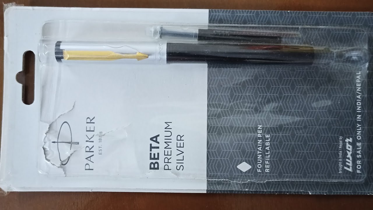 PARKER BETA PREMIUM SILVER FOUNTAIN PEN UNBOXING How To Fill Ink In parker-beta-premium-silver-fountain-pen-unboxing-how-to-fill-ink-in