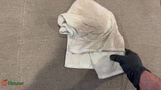 Professional Sofa Cleaning With Lots Of Soil And Stains