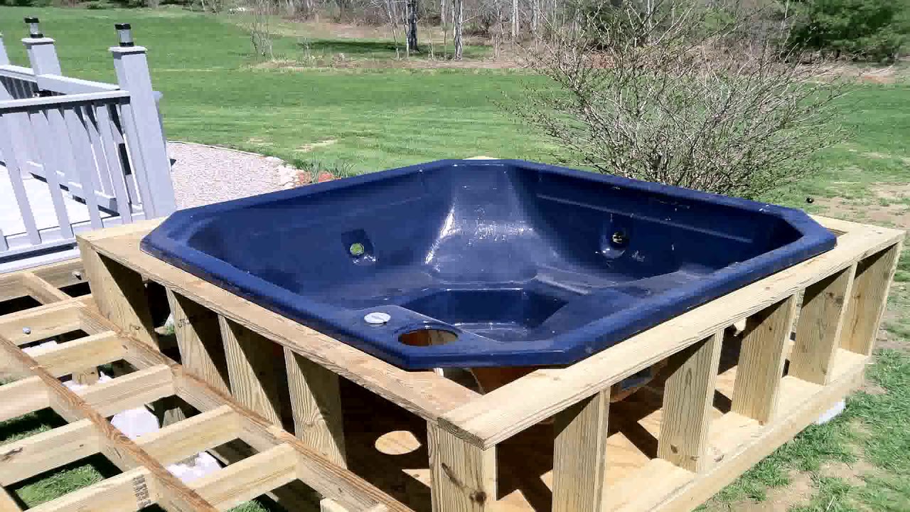 Building Deck To Support Hot Tub - Youtube