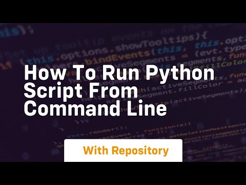 how to run python script from command line