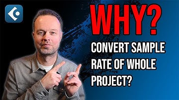 How to change the Cubase project sample rate after recording, and why it may be necessary!