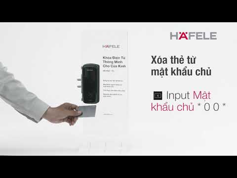 Hướng dẫn sử dụng và lắp đặt Khóa điện tử Hafele EL4400 cửa Kính
