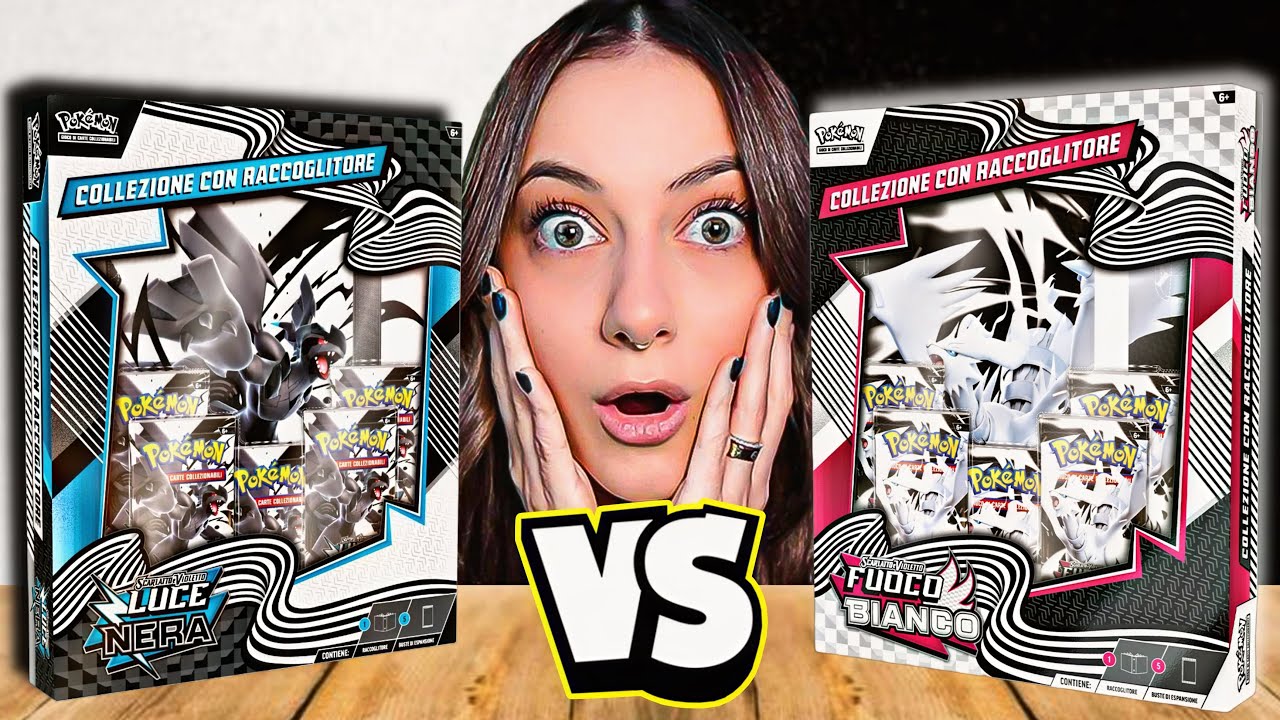 APRO LE NUOVE COLLEZIONI POKEMON di LUCE NERA e FUOCO BIANCO 😱 Nero VS ...
