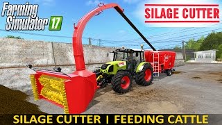 Farming Simulator 17 Silage Cutter Feeding Cattle