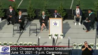 2021 Chiawana High School Graduation - 6 p.m. Ceremony