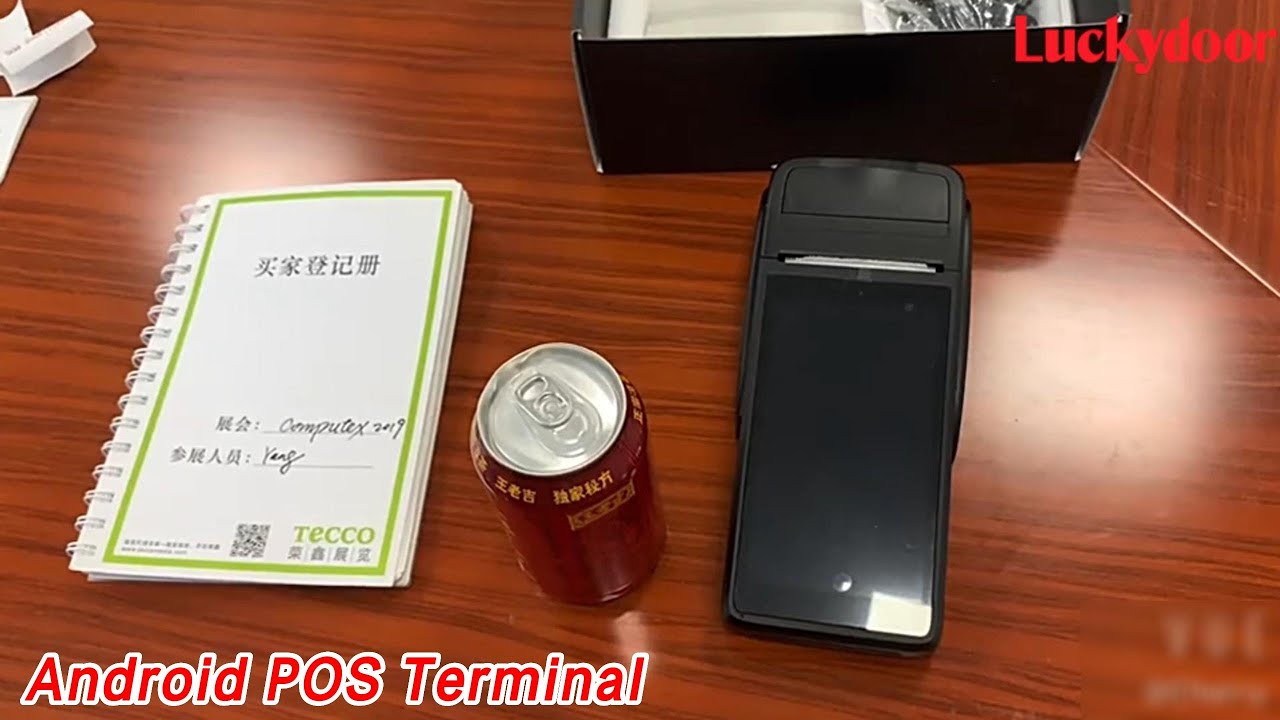 Touch Screen Android POS Terminal 5200mAh 1.25Ghz Handheld For Retail