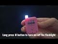 How to use the receiver of BiteKeeper Alarm set as a torch?