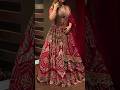 Royal Red Bridal Lehenga Look ❤️✨ | Heavy Embroidery Wedding Outfit Goals 👰🔥#shortvideo #trending