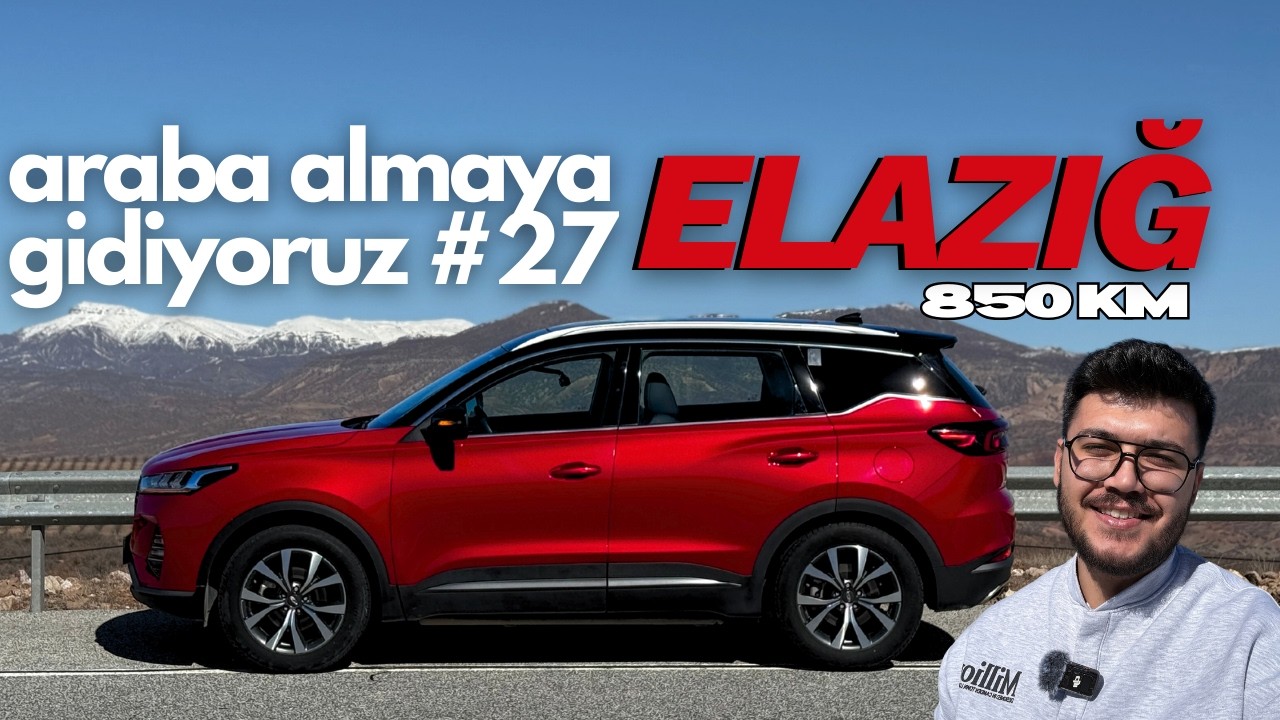 ELAZIĞ'A ARABA ALMAYA GİDİYORUZ ! İLK TRAFİK CEZAMI YEDİM, 850 KM UZUN YOL #vlog