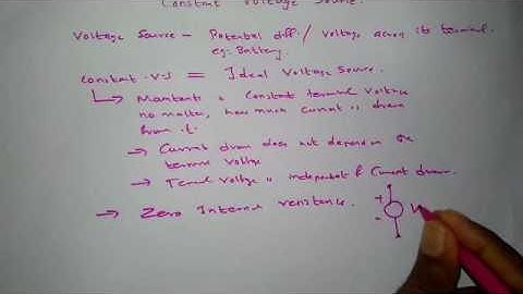 Constant Voltage Source - KTU BEE