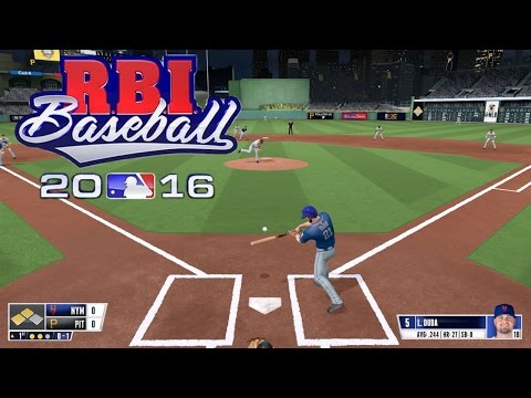 RBI Baseball 16 (PS4) Mets vs Pirates Gameplay (Full 5 inning Game)