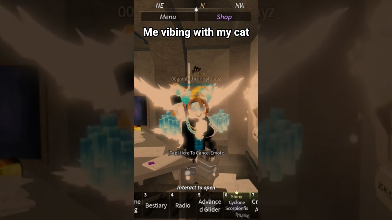 Me vibing with my cat yessir (First part of Mila quest) 