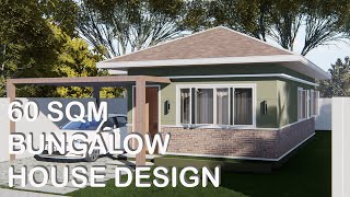 60 SQM BUNGALOW HOUSE DESIGN | Konsepto Designs