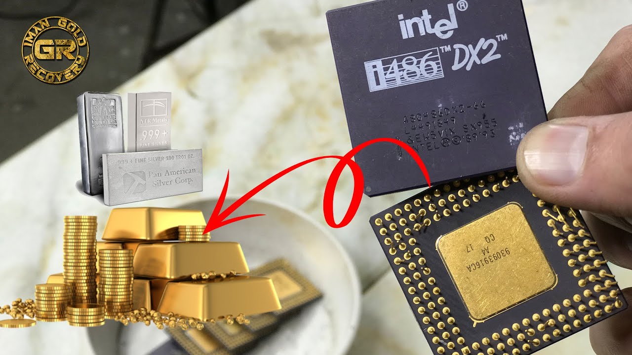 Gold & Silver Recovery From İntel 486 DX2 Cpu Processors | Gold ...