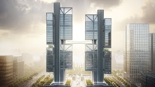 Drone-testing atrium takes centre stage at Foster   Partners' headquarters for DJI