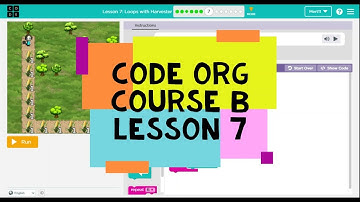 Code.org Course B Lesson 7 Loops with Harvester Puzzle 1 to 13 - Code.org Lesson 7 Answers