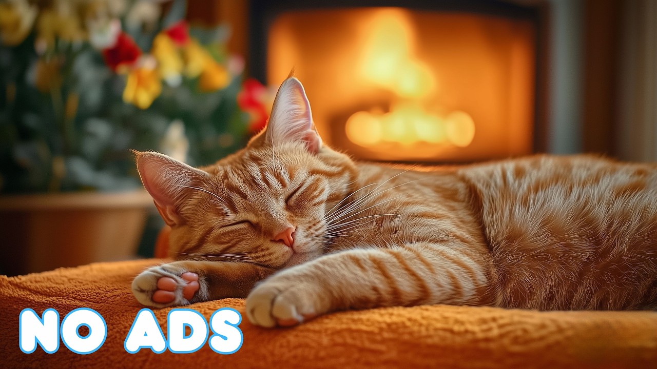 12 Hours Relaxing Music For Cats 🌙 Cat Sleep Music - Long Calm Flow Supporting Cat Ease