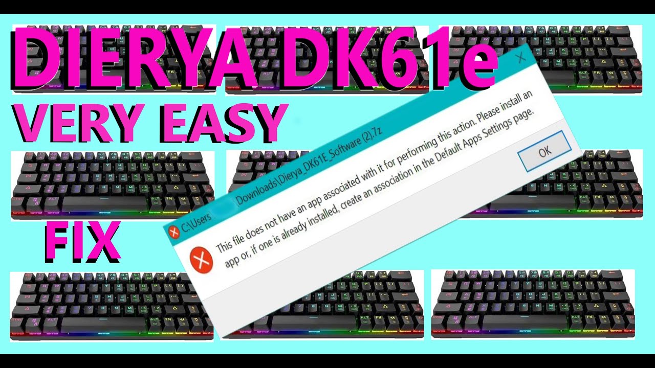 Dierya dk61e software installing issue 