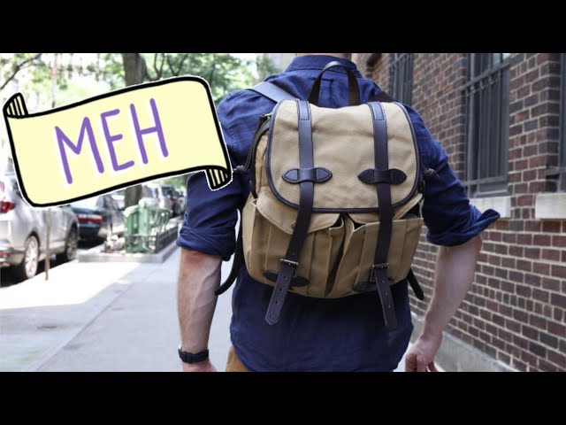 Filson's Rugged Twill Rucksack Review: It's Not That Great   YouTube