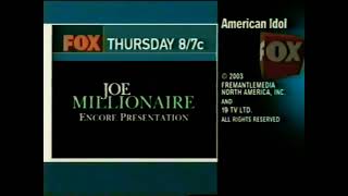 Fox Split Screen Credits (January 29, 2003) (Incomplete)