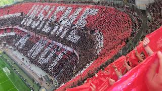 CURVA SUD MILAN COREOGRAFIA PAZZESCA ..MILAN-ATALANTA