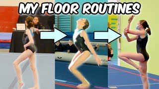 My Gymnastics Floor Routine Evolution | Bethany G