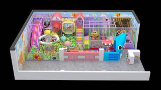 84m² Indoor Playground Design for India | Smart Kids Soft Play Layout screenshot 4