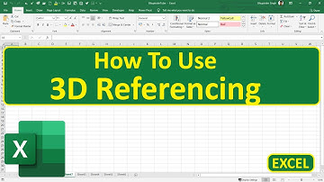 How To Use 3D Referencing In Excel