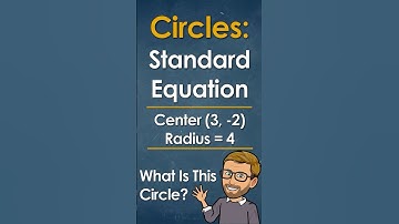 How to Write Circle Equation from Center and Radius