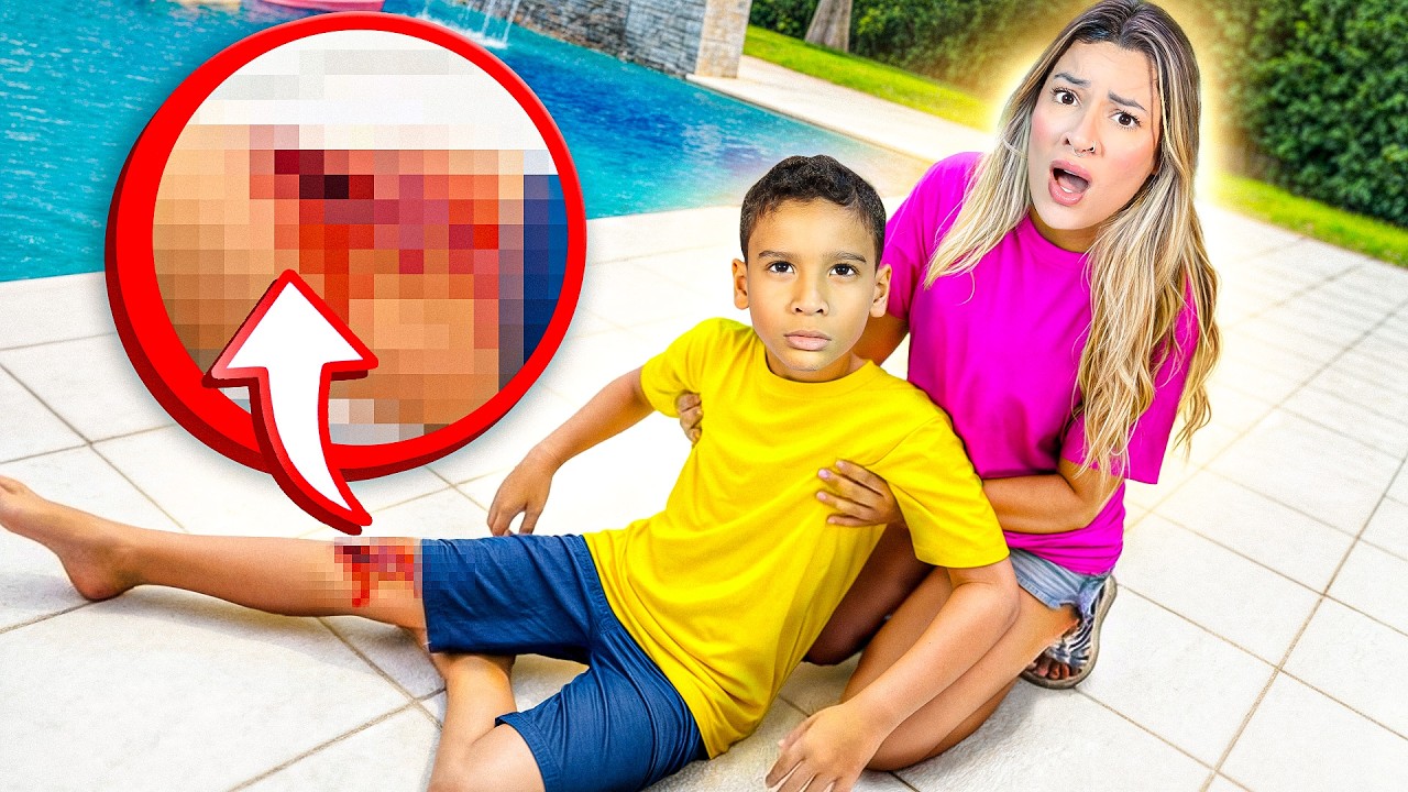 MEU FILHO SOFREU UM ACIDENTE NA PISCINA 😨