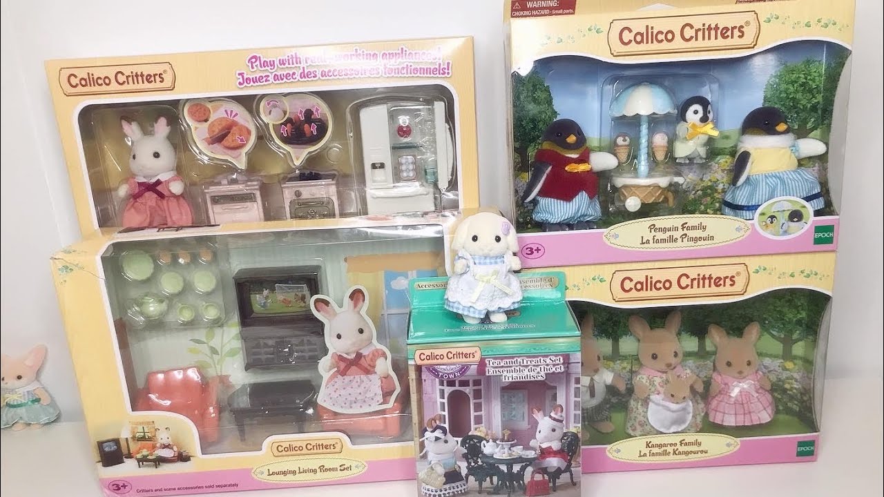 Sylvanian families calico critters unboxing huge haul