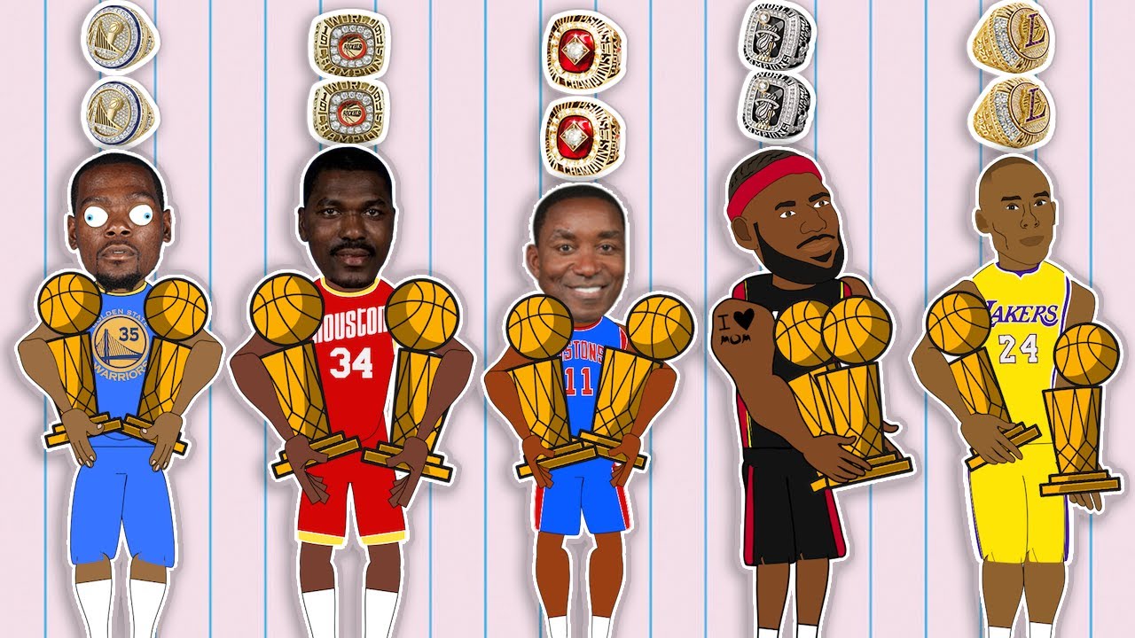 cartoon nba championship trophy