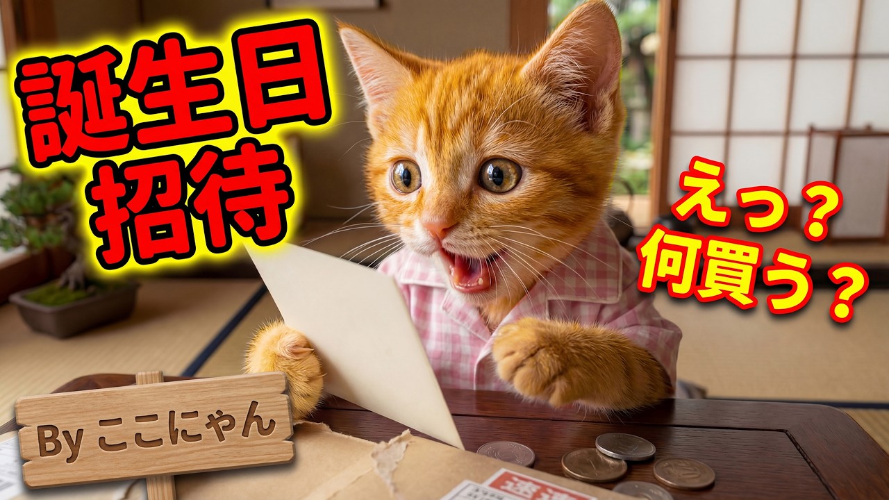 💌【衝撃の招待状】ここにゃんに届いた1通の手紙…選んだ“秘密の