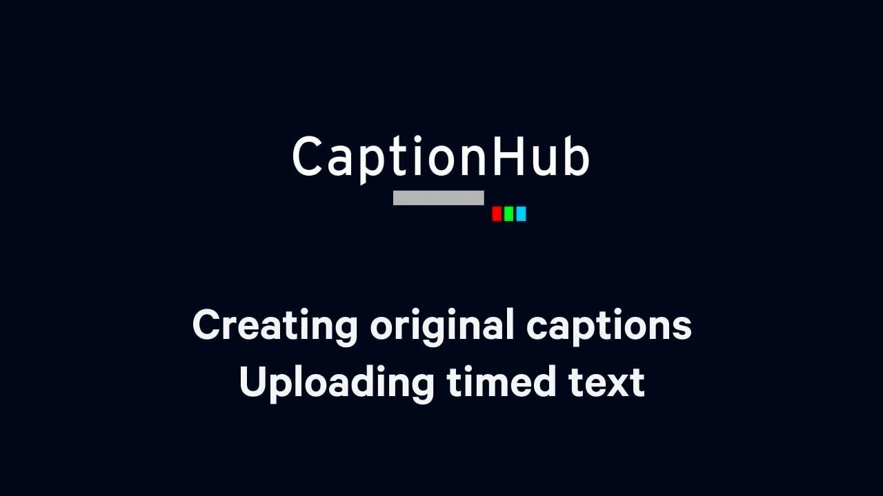 Tutorial: Creating original captions - Uploading timed text - YouTube