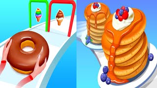Bakery Stack Cooking Game Vs Pancake Run - All Levels Gameplay Android IOS Ep3