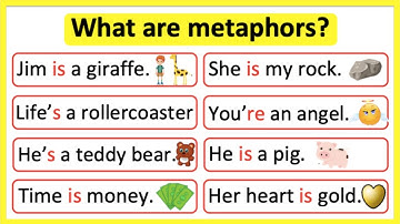 What are metaphors? 🤔 | Metaphors in English | Learn with examples