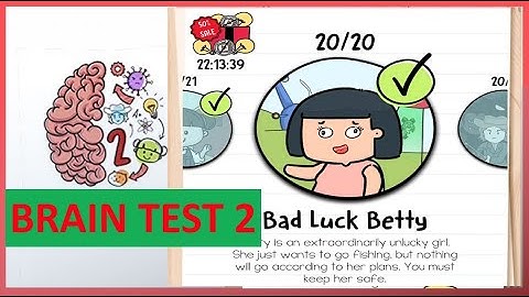 Bad Luck Betty  - Brain Test 2 : Tricky Stories, All Levels Answer 1 to 20  Walkthrough Solution.