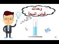 قياس السعة التحويل بين وحدات القياس 