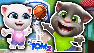 My Talking Tom 2 My Talking Tom Friends Gameplay Walkthrough part 7 outfit7 playing football⚽️🥅🏟⚽️