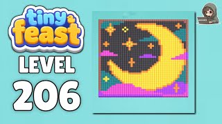 Tiny Feast level 206 walkthrough solution 