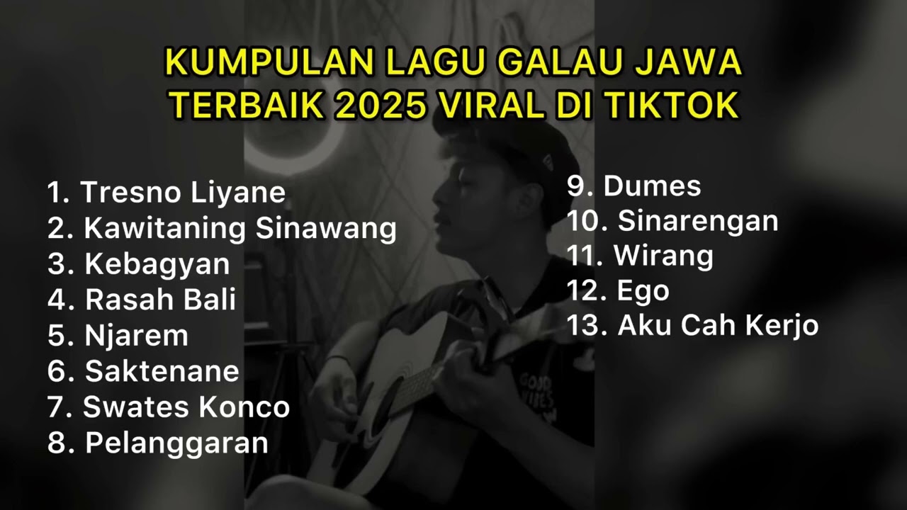 KUMPULAN LAGU GALAU JAWA TERBARU 2025 VIRAL DI TIKTOK || Playlist lagu jawa galau