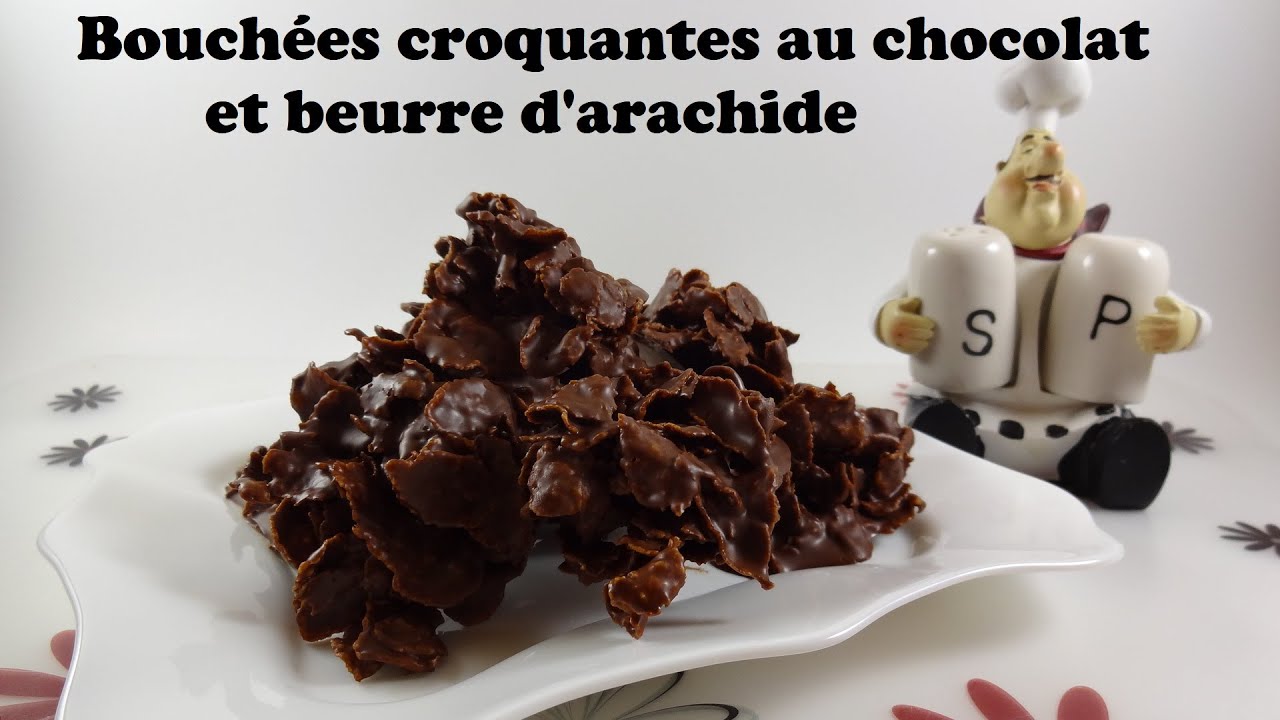 Bouchées croquante au chocolat et beurre d'arachide