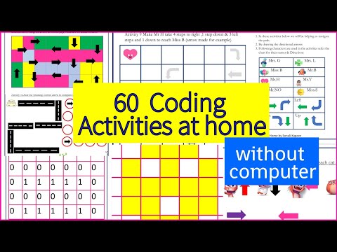 60 PreCoding Activities|coding without computer| Algorithm Activities Bundle 1to5