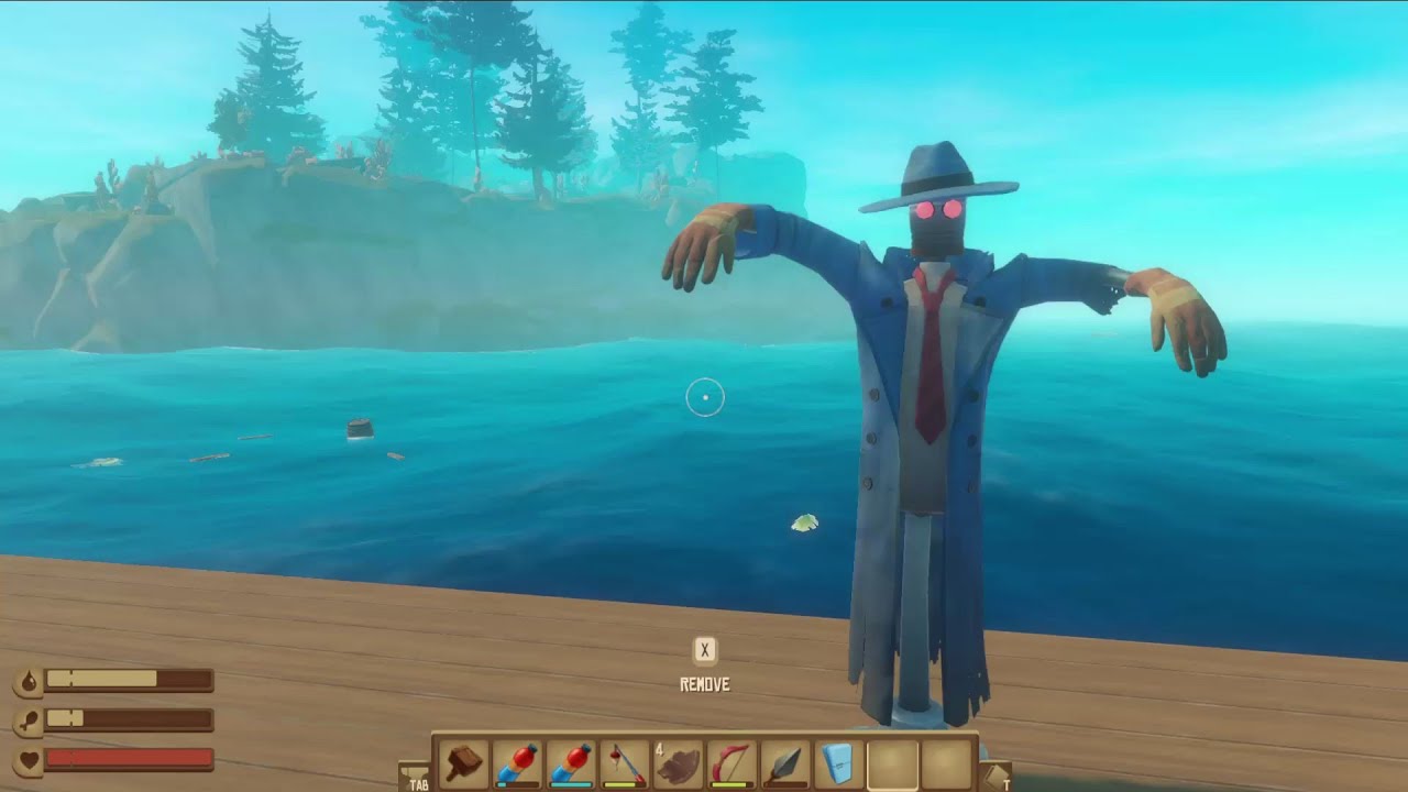 raft getting canteen and scare crow YouTube